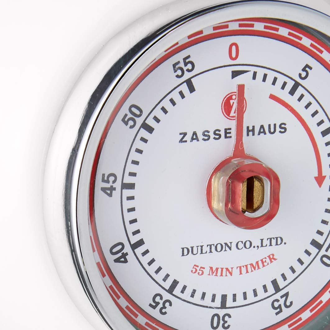 Zassenhaus 72242 - Speed Kitchen Timer, White - Perfect for Cooking, Baking & Meal Prep