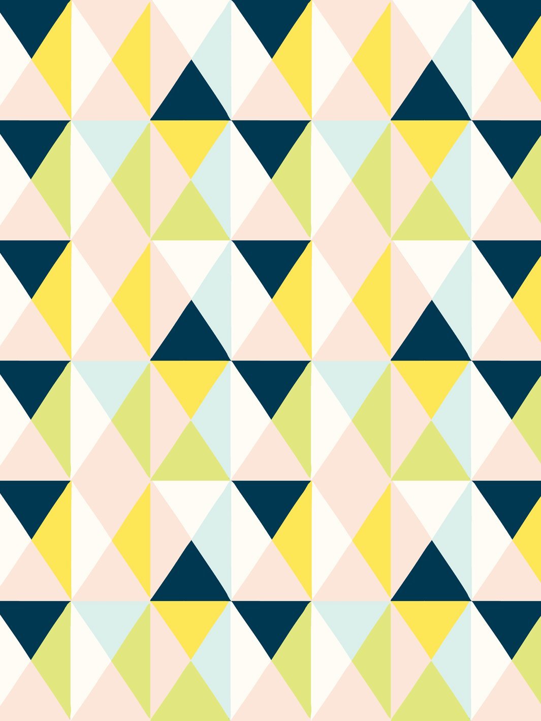 Fisher Price™ 'Geo' Navy Peach Wallpaper - Modern Geometric Peel & Stick Wallpaper for Nursery, Kids Room & Home Decor