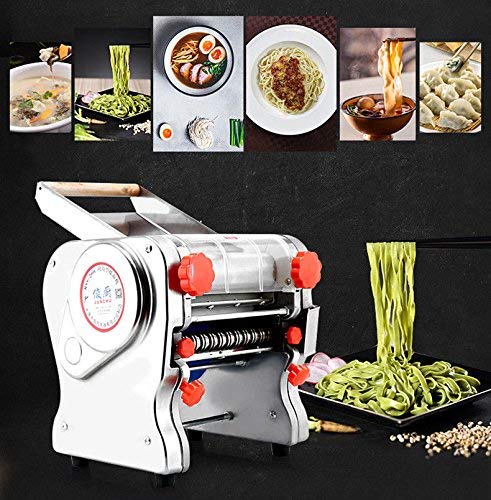TOPCHANCES 750W Electric Pasta Maker Machine - 220mm Automatic Noodle Press with 3/9mm Pasta Cutter (110V US) - Perfect for Homemade Italian Pasta, Asian Noodles & Family Cooking