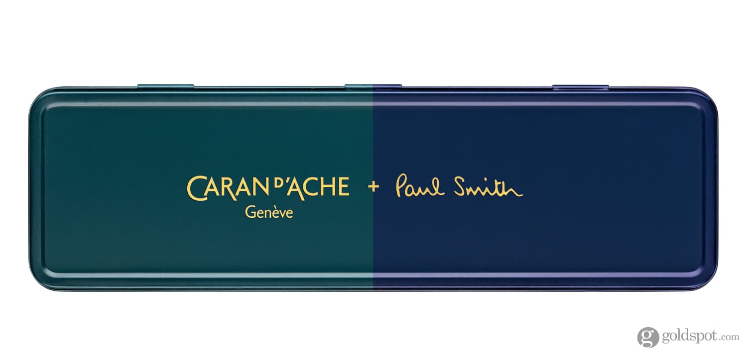 Caran d'Ache 849 Paul Smith Limited Edition Ballpoint Pen - Racing Green & Navy Blue - Premium Swiss Writing Instrument for Office, Gifts & Collectors