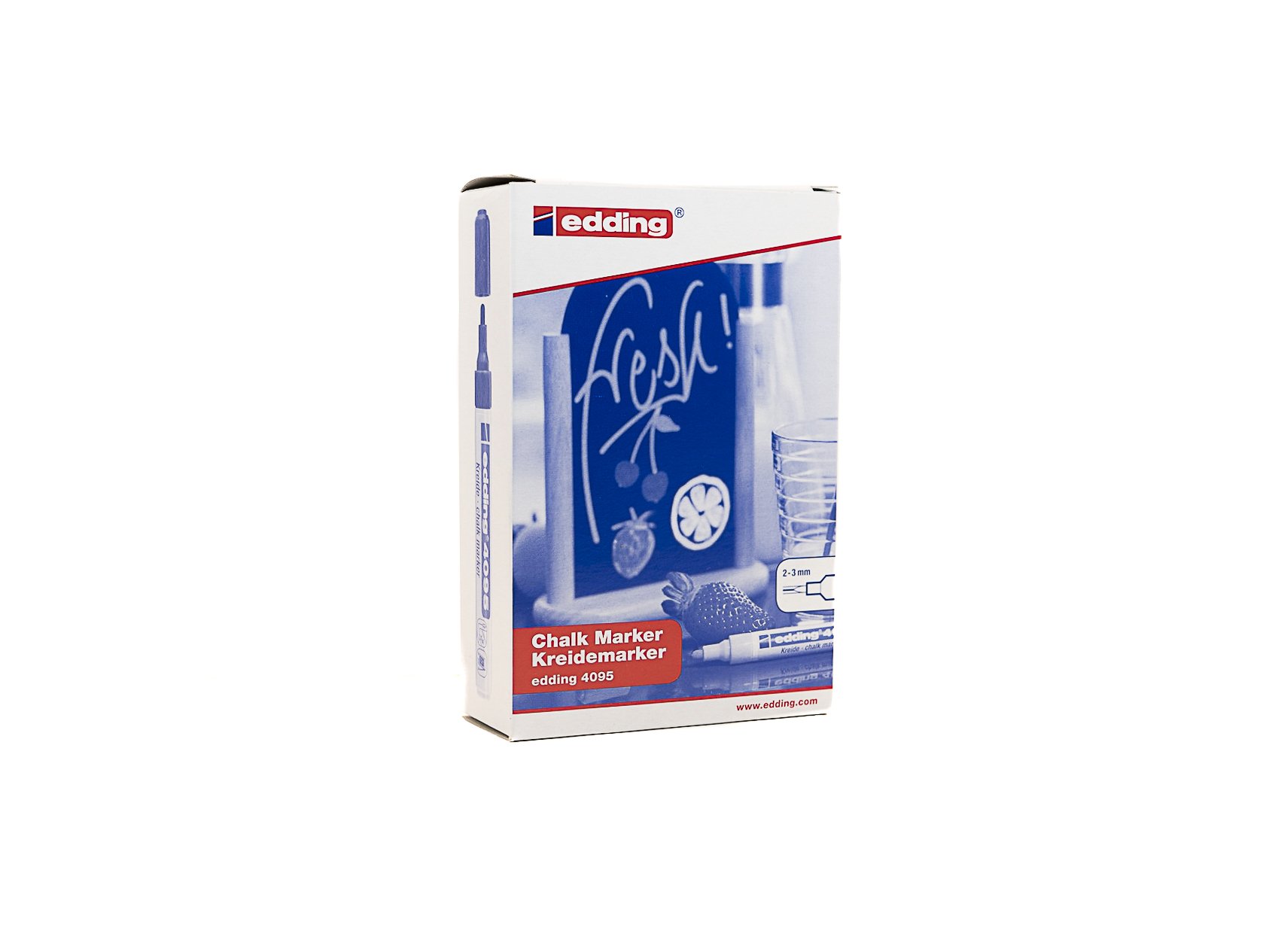 edding 4095 Chalk Marker - Yellow (Box of 10) | Non-Toxic Dry Erase Markers for Whiteboards, Glass & Chalkboards | Perfect for Restaurants, Classrooms & Retail Signage