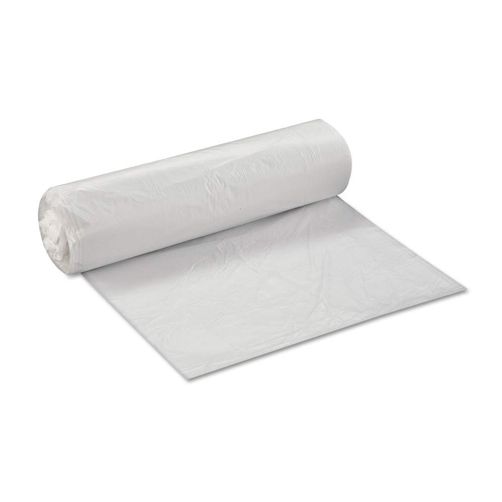 Roll Garbage Can Liners - 33 Gallon, 10 Micron Thickness, Natural Color Trash Bags for Kitchen, Office & Outdoor Waste Disposal