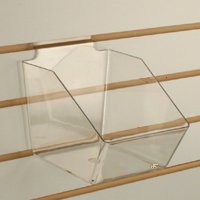 Clear Slatwall Bins 10 Pack - Small Storage Bins 6