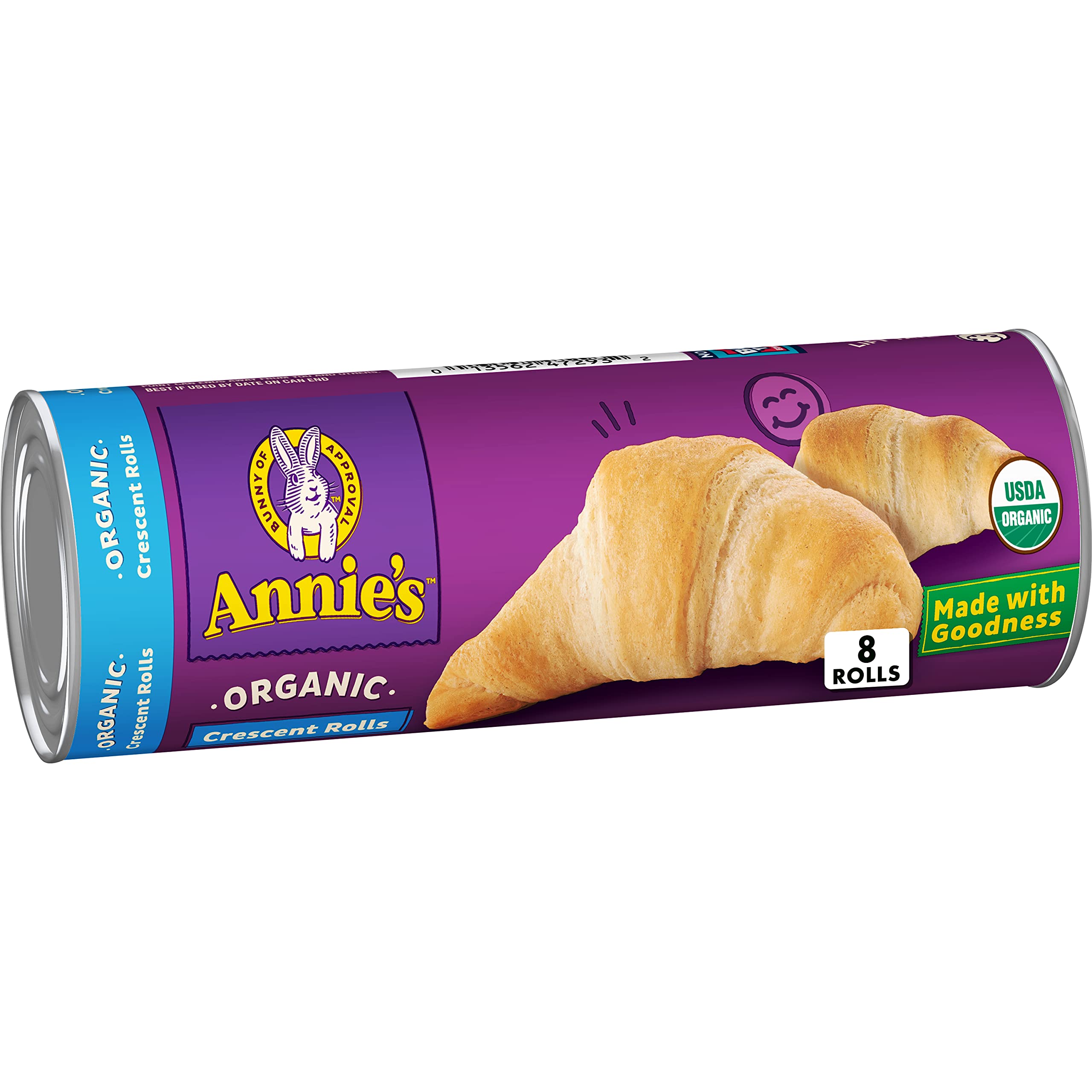 Organic Crescent Rolls by Annie's - 8 Pack (8 oz) | Refrigerated Dough for Easy Baking, Perfect for Breakfast, Parties & Holiday Meals