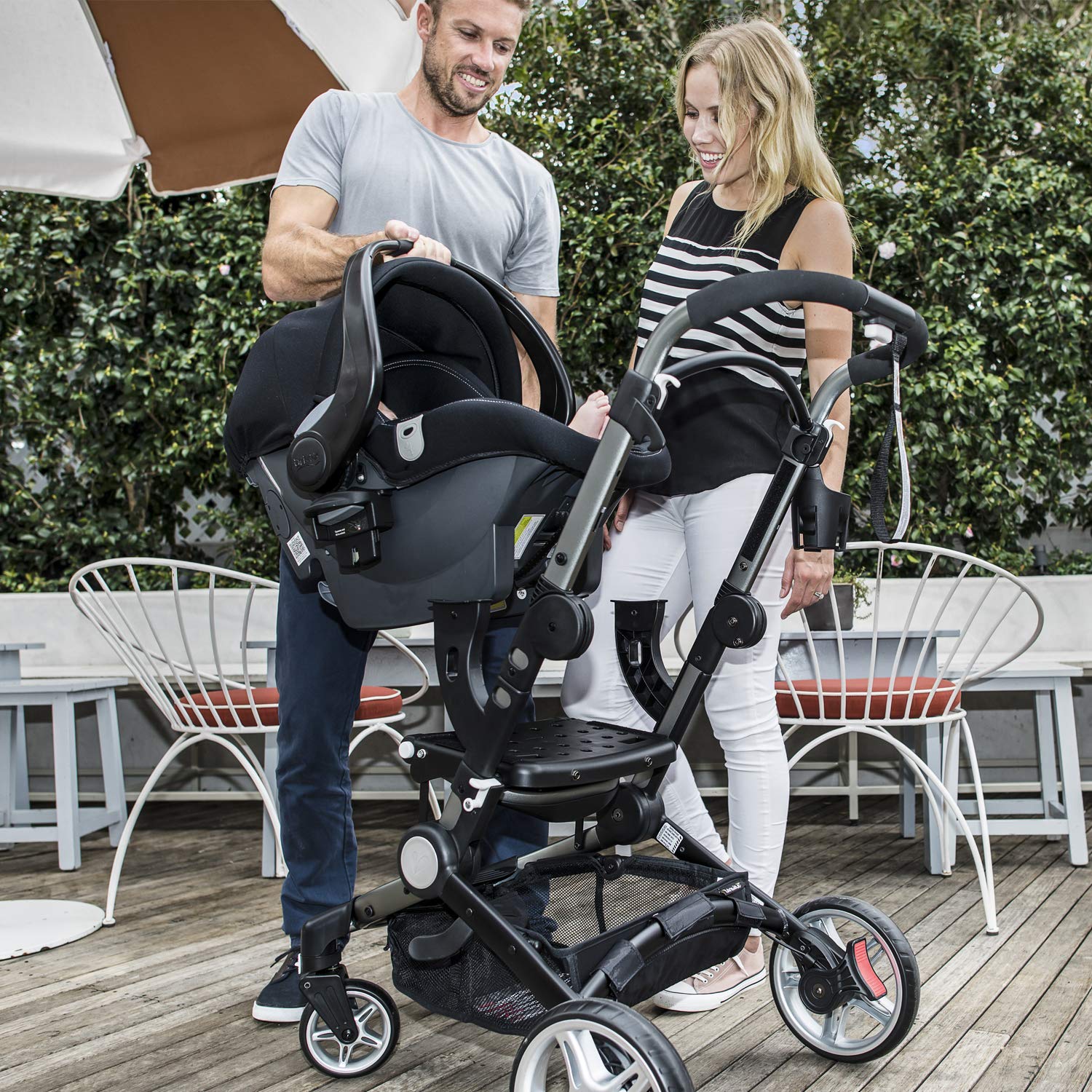 Larktale Infant Car Seat Adapter for Coast Stroller - Britax Compatible Baby Carrier Stroller Accessory | Perfect for Travel, Shopping & Daily Outings with Newborns