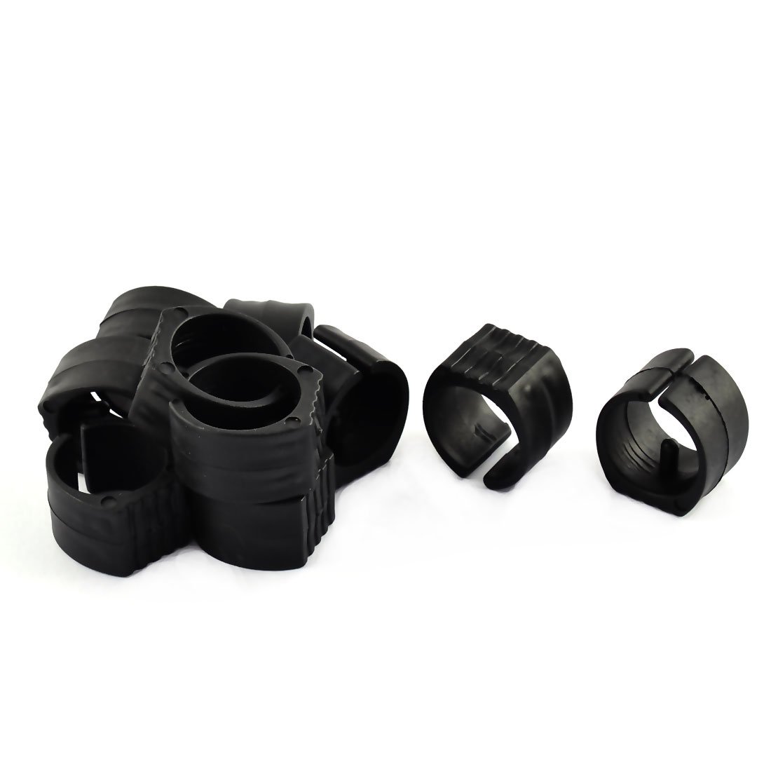 U-Shaped Chair Pipe Foot Caps 26mm - 10pcs Black for Floor Protection
