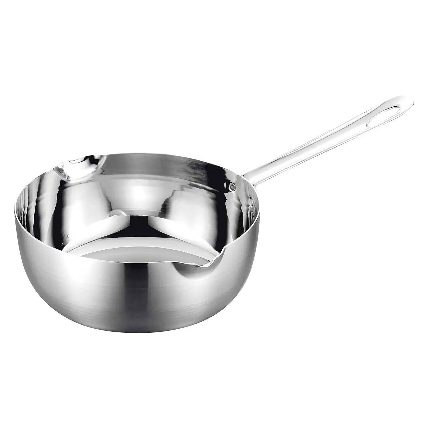 Fujinosu Elec Master Pro 3-Ply Stainless Steel Induction Compatible Yukihira Saucepan - Perfect for Japanese Cooking, Soups & Sauces