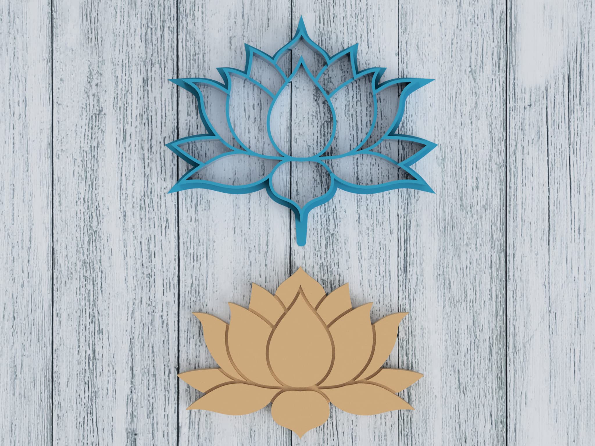 Lotus Flower Cookie Cutter 8 Inch - Stainless Steel Sugar Cookie, Fondant, Clay Cutter for Baking, Cake Decorating, DIY Crafts - Perfect for Weddings, Birthdays, and Holiday Treats