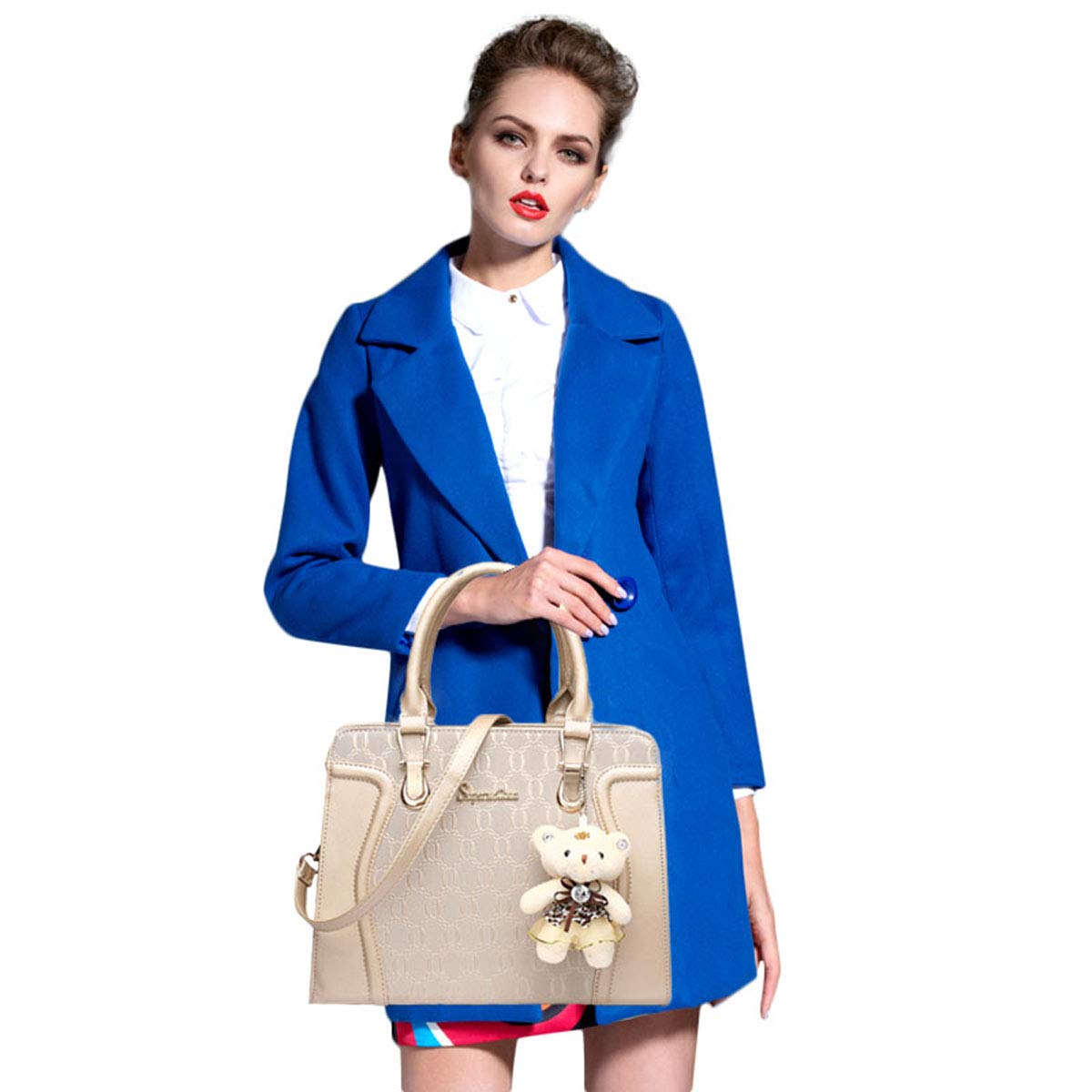 Stylish Women's Tote Bags & Shoulder Bags Set of 4 - Fashionable Handbags for Work, Travel, and Everyday Use | Trendy Top Handle Satchel Purse Collection for Women