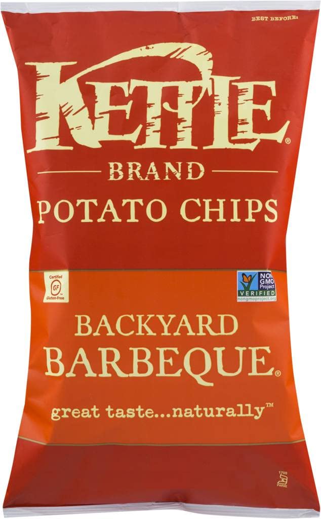 Kettle Brand Backyard BBQ Kettle Potato Chips - 7.5 Oz (3 Pack) | Crunchy Snack for Picnics, Parties & Game Day Snacking