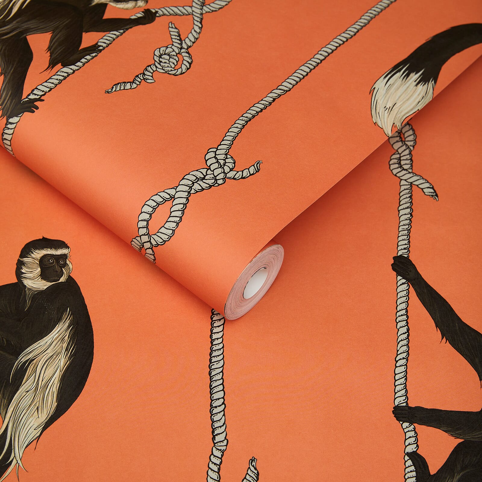 TROOP Premium Peel and Stick Wallpaper - Salamander Orange Design | Easy DIY Home Decor for Living Room, Bedroom & Office