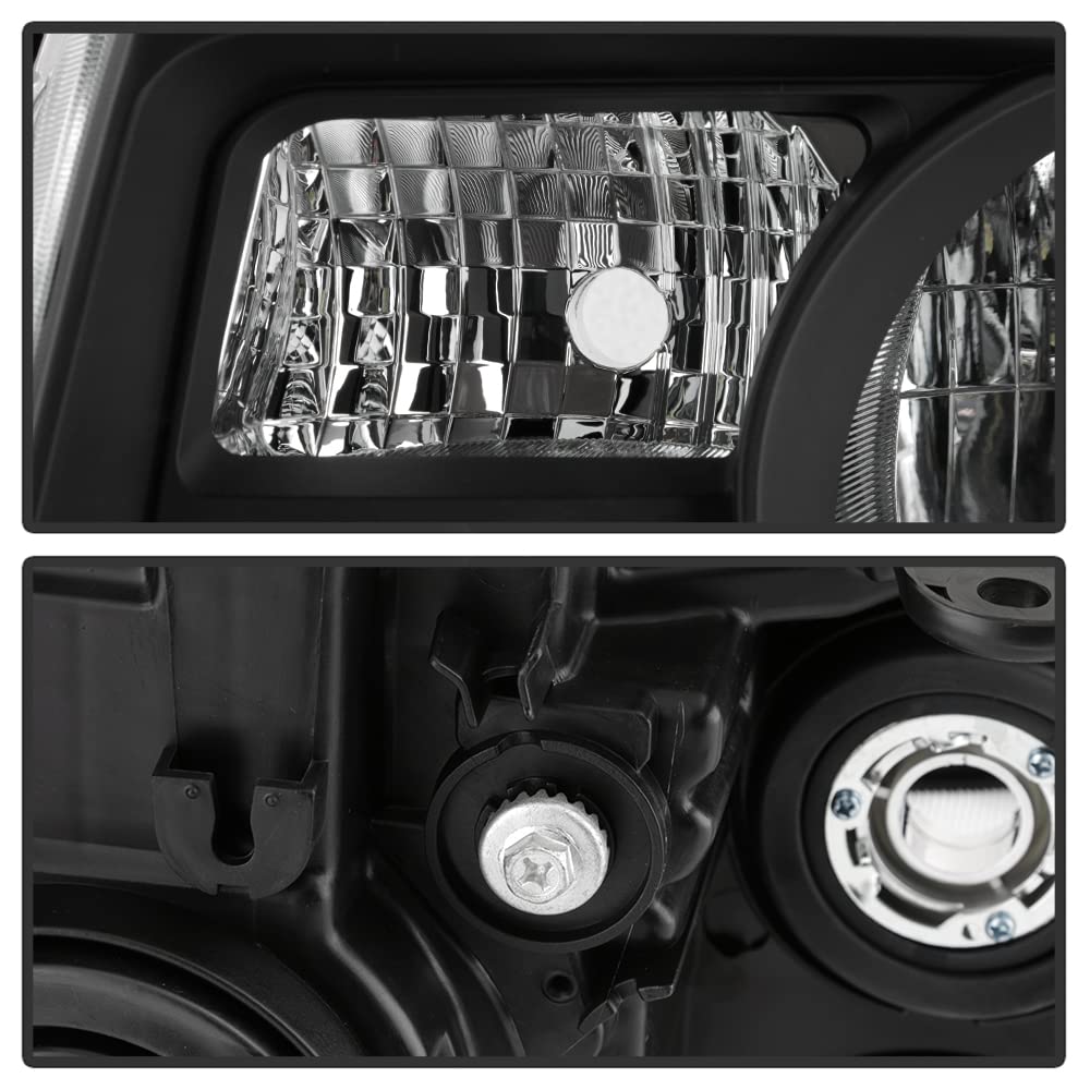 ACANII Replacement Headlights for 2009-2011 Honda Pilot - Black Aftermarket Headlamps Pair (Driver & Passenger Side) | Perfect for Night Driving & Vehicle Restoration Projects