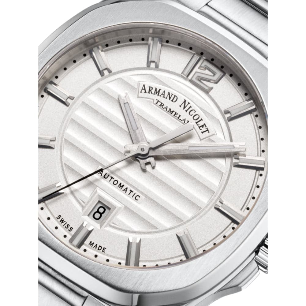 ARMAND NICOLET A660AAA AG MA4660AA Men's Luxury Automatic Watch with Genuine Leather Strap - Perfect for Business, Formal Occasions & Gift Giving