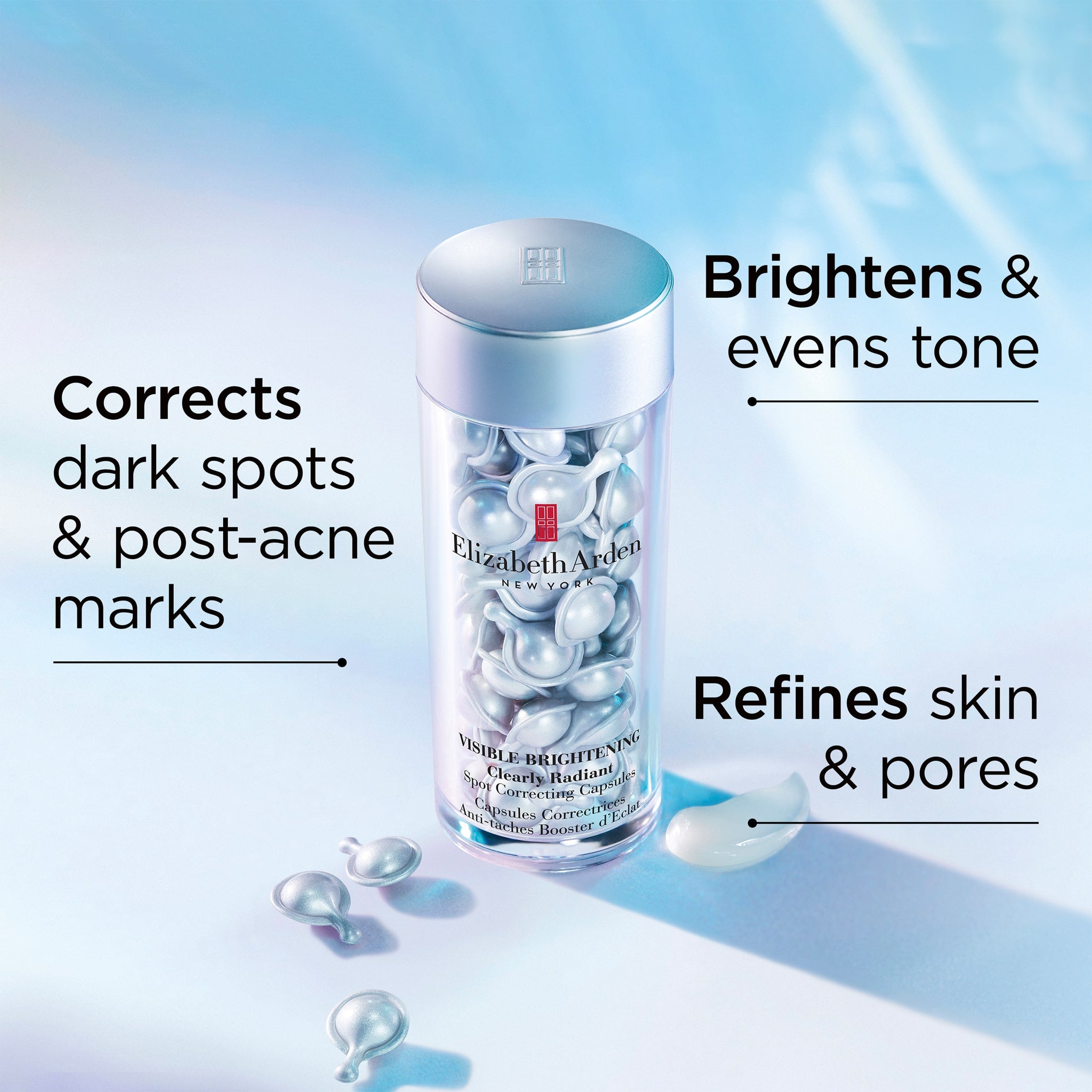 Visible Brightening Clearly Radiant Spot Correcting Capsules 120 Count - Dark Spot Treatment for Face & Body, Brightening Serum for Even Skin Tone - Perfect for Daily Skincare Routine & Nighttime Use