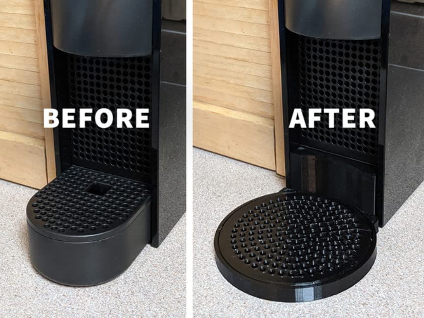 SplashNColor Mini Mug Drip Tray for Nespresso Essenza Coffee Machine - Compatible with Breville & Krups Models (Fits Essenza Mini Plus) - Perfect for Small Kitchens & Office Coffee Stations
