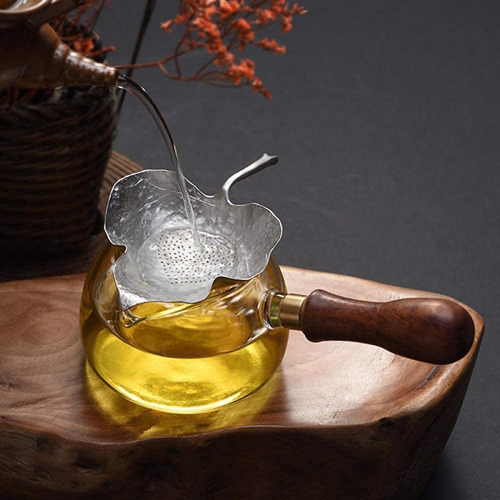 Premium Glass Teapot with Built-in Strainer - 32oz Tea Set with 4 Cups - Leak-Proof Design for Loose Leaf Tea - Perfect for Home, Office & Gifting - Tea Accessories & Filter Included
