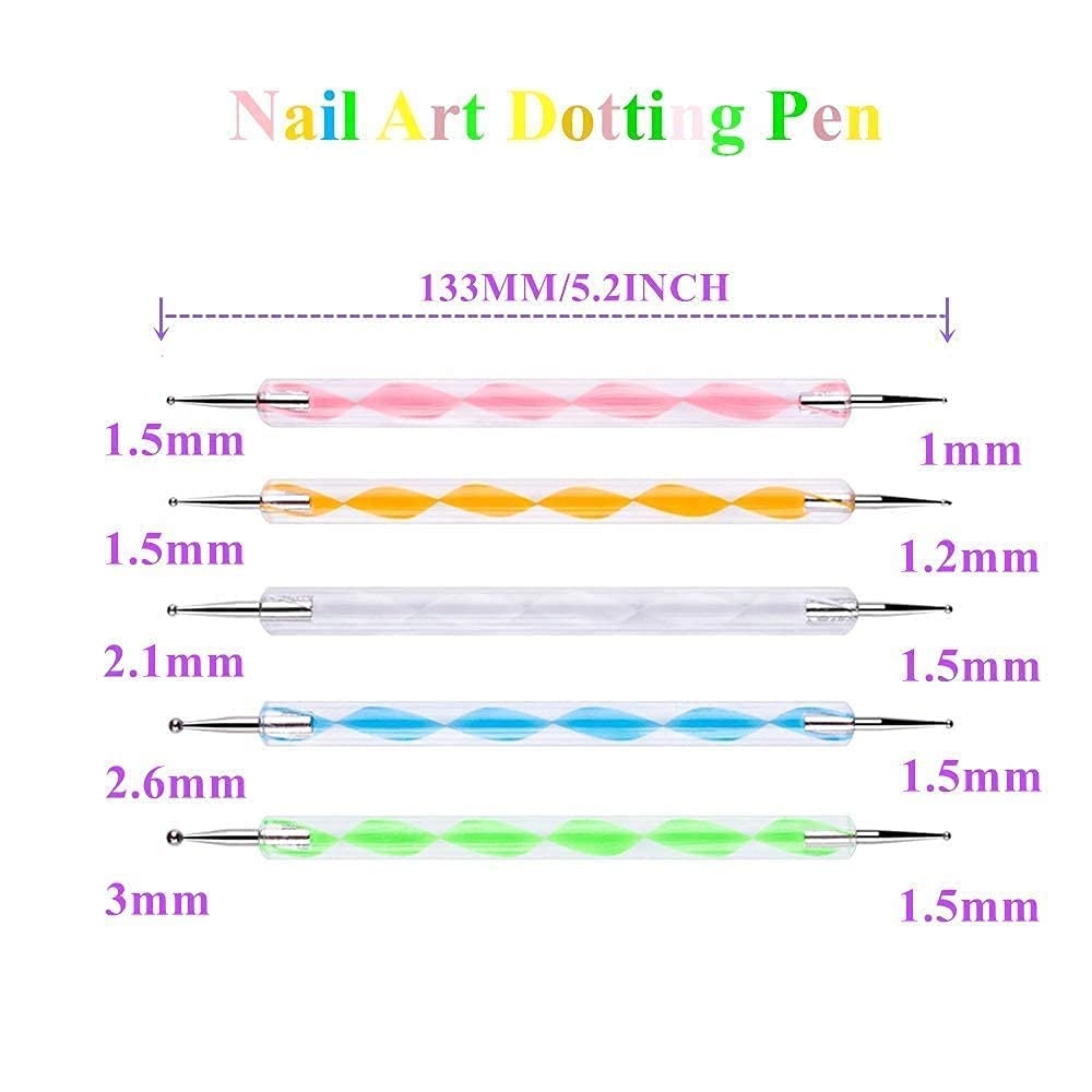 INOG Acrylic Nail Kit - Professional & Beginner Nail Art Tools Set with LED Nail Lamp, Polygel Brush, Nail Clippers, Fake Tips, Dotting Tools & Stickers for Home Salon & DIY Manicure | Perfect for Nail Extensions, Gel Polish & Creative Nail Designs