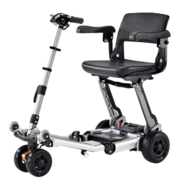 FreeRider USA Luggie Super Plus 3 Folding Mobility Scooter - Lightweight & Portable Electric Scooter for Seniors & Adults - Perfect for Travel, Shopping & Outdoor Adventures