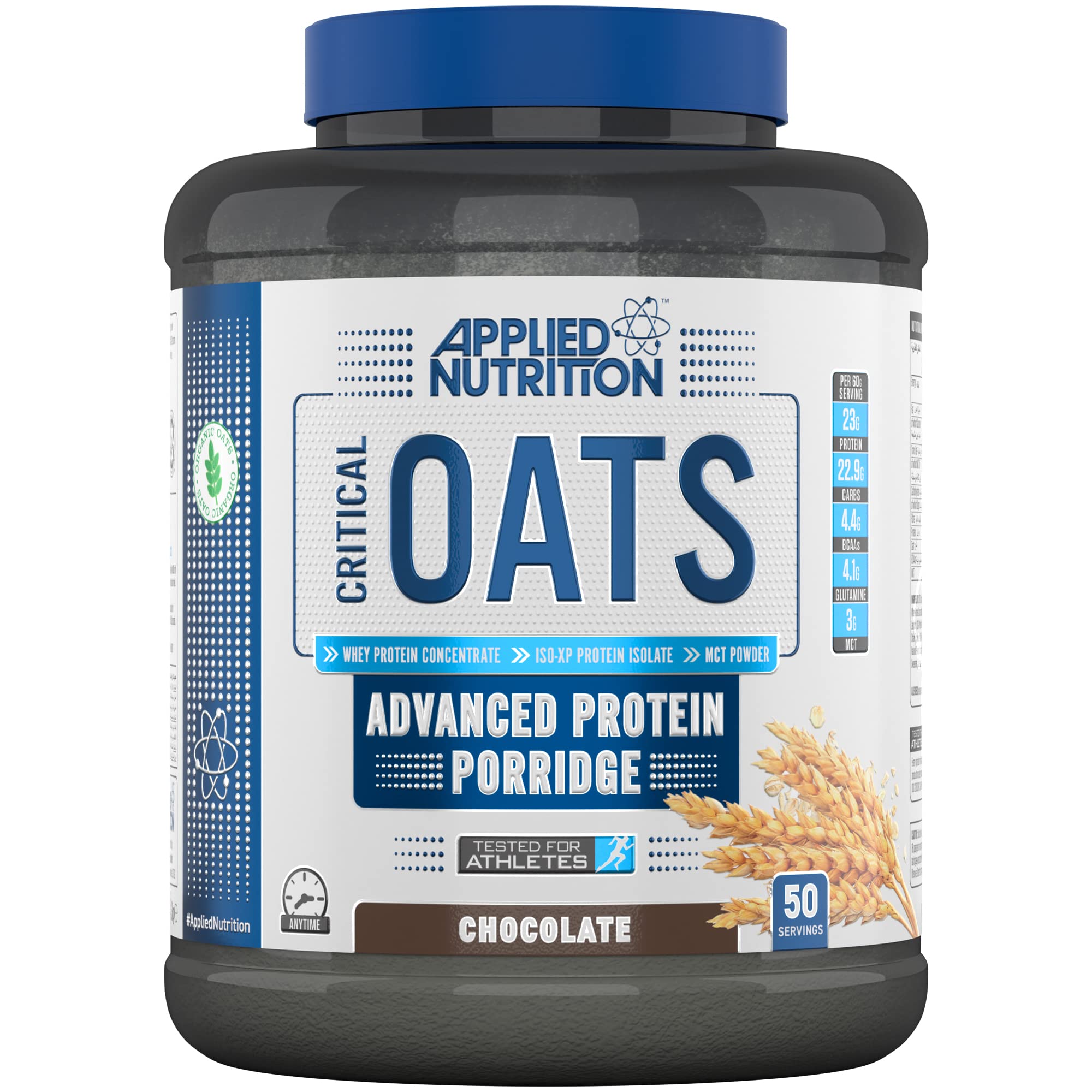 Applied Nutrition Critical Oats 3kg - Premium Protein Oatmeal for Bodybuilding & Weight Management | Ideal for Post-Workout Recovery & Healthy Breakfast