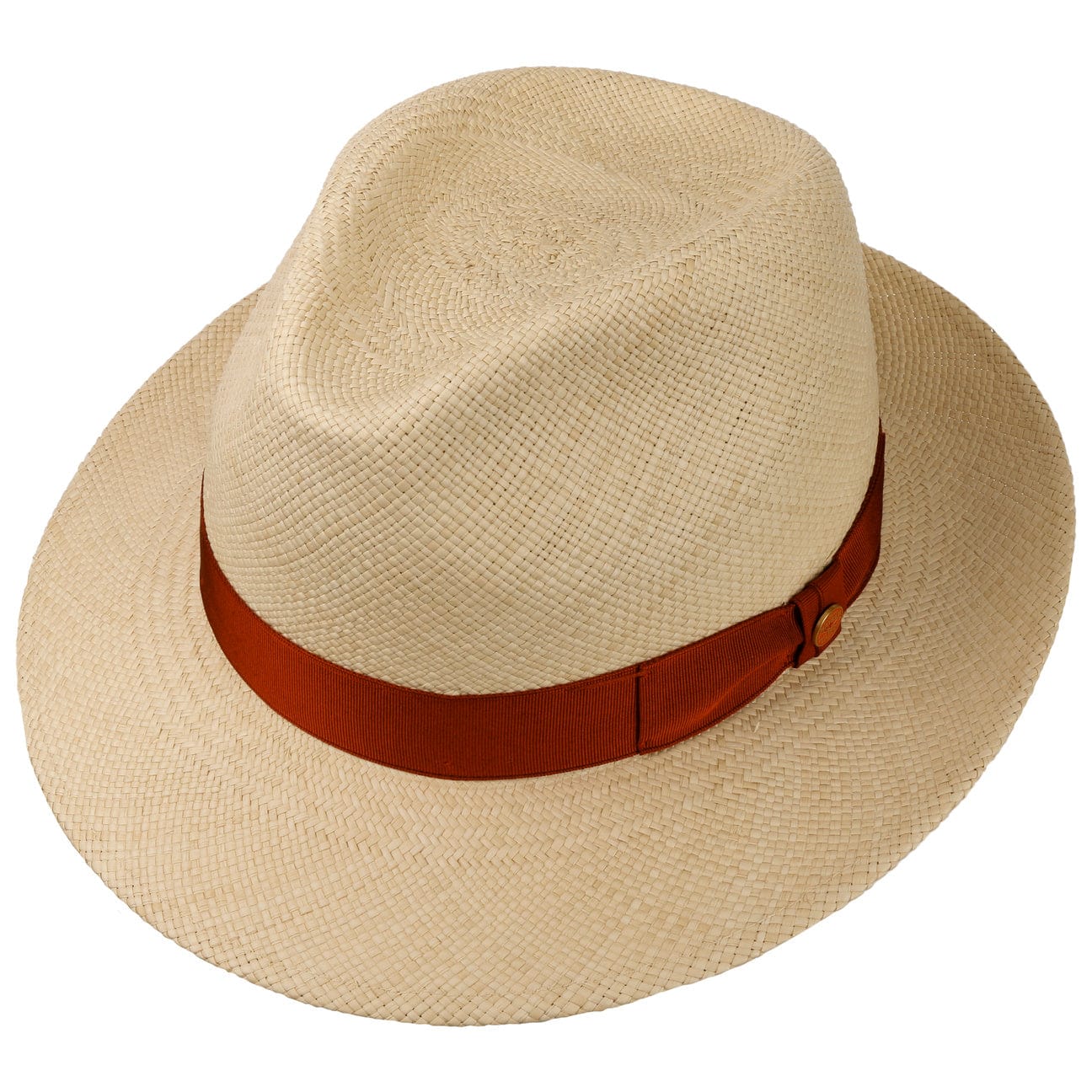 Mayser Albenga Panama Bogart Hat - Classic Men's Summer Straw Fedora - Perfect for Beach, Outdoor & Casual Wear