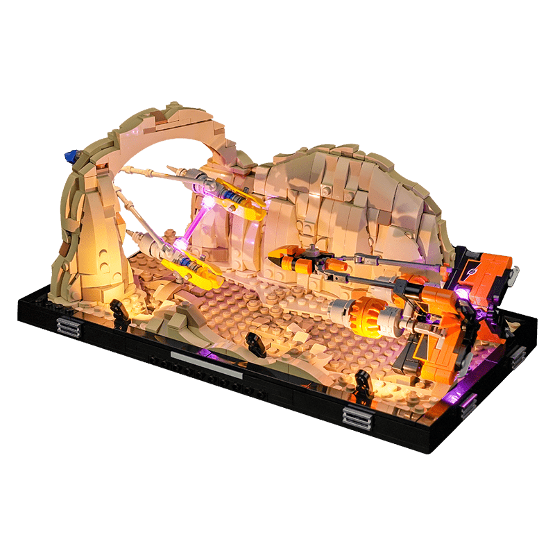 LEGO Star Wars Mos Espa Podrace Diorama 75380 Light Kit - DIY Lighting Set for LEGO Models | Enhance Display for Collectors & Home Decor