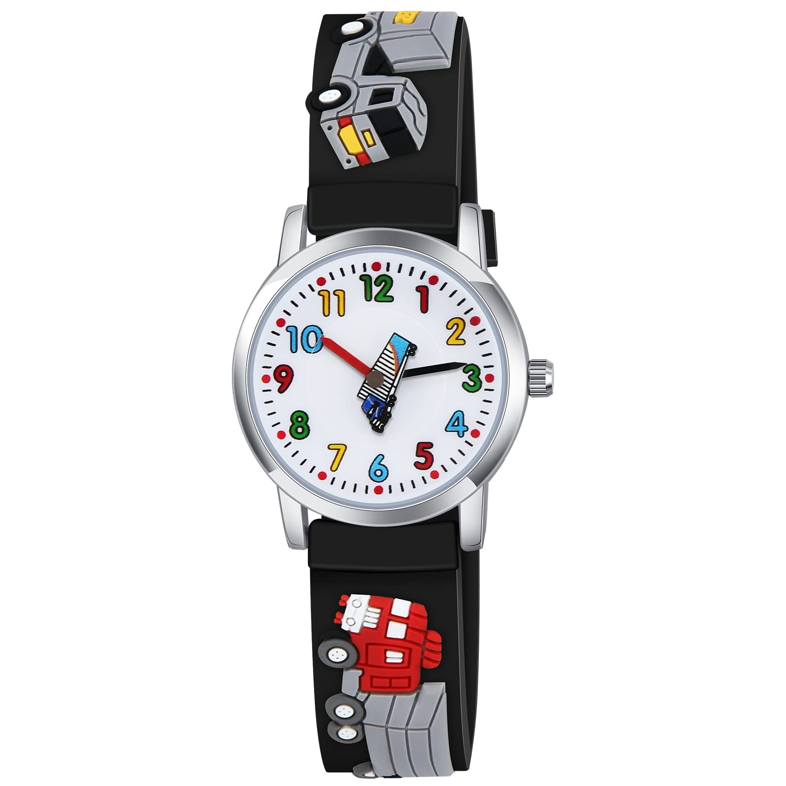 Venhoo Kids Watches - 3D Cartoon Waterproof Silicone Wrist Watch for Boys & Girls Ages 3-10 | Perfect Birthday Gift & Child Activity Tracker | Ideal for School, Swimming & Outdoor Play