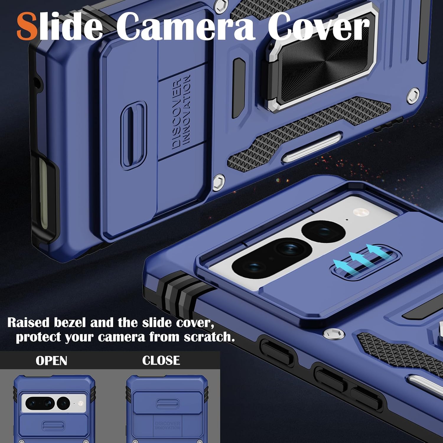 Google Pixel 9 Pro Case with Kickstand & Belt Clip Holster - Shockproof Protective Cover for Pixel 9 Pro (Black) - Perfect for Work, Travel & Outdoor Activities