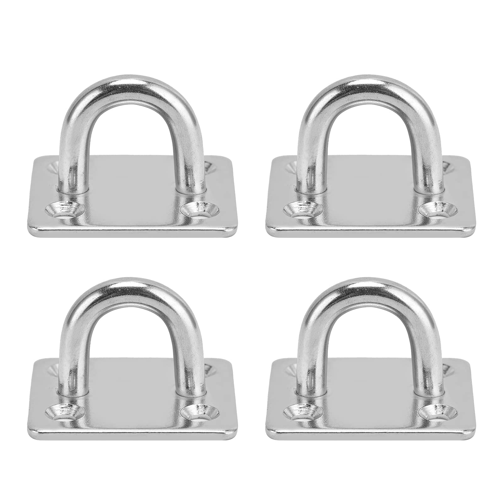 Durable Stainless Steel Ceiling Hooks & Eye Plates for Boats, Yachts, Hammock Chairs - Heavy Duty Marine Hardware for Indoor/Outdoor Use