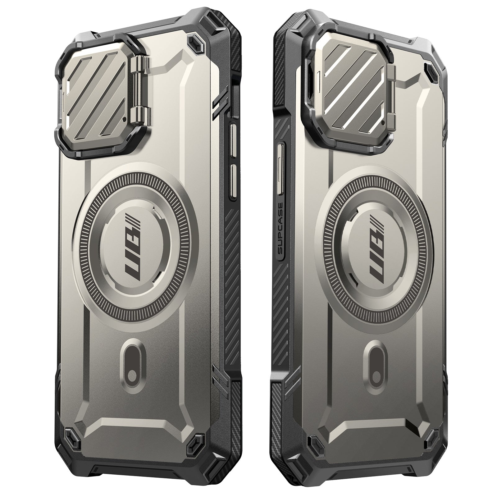 iPhone 14 Case 6.1 Inch with MagSafe - Unicorn Beetle MAG XT Protective Cover & Camera Lens Protector in Titan Gray | Shockproof & Wireless Charging Compatible for Everyday Use & Outdoor Activities