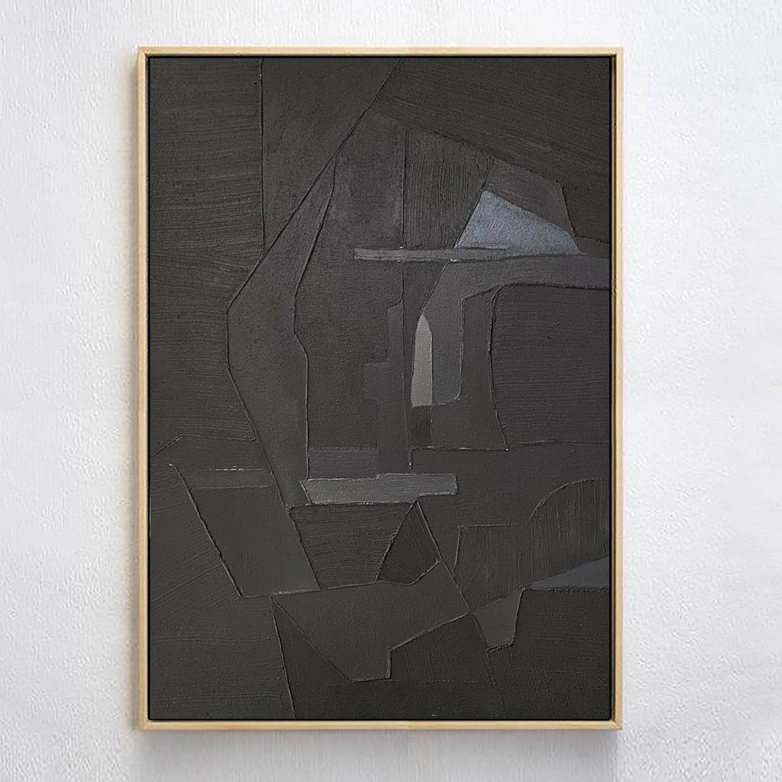 Minimalist Zen Canvas Painting #MZ009 - Modern Abstract Wall Art for Home, Office & Meditation Room Decor