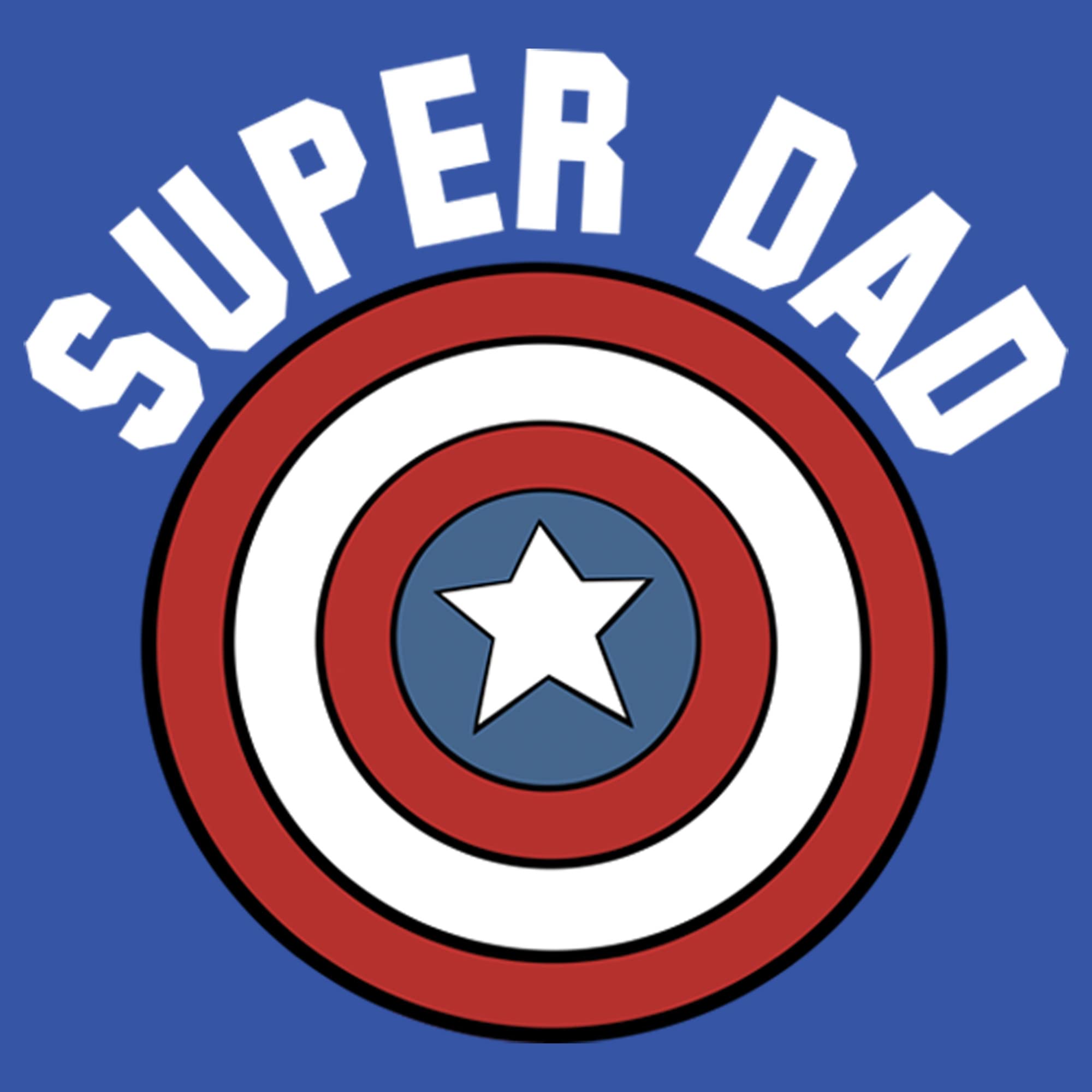 Marvel Captain America Shield Sweatshirt for Men - Super Dad Graphic Hoodie | Casual Wear, Cosplay & Superhero Fan Gift