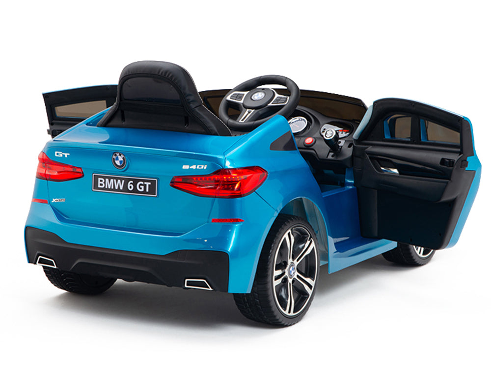 12V BMW 6 Series GT Kids Electric Ride-On Car with Parental Remote Control - Blue | Battery-Powered Toy Vehicle for Boys & Girls | Perfect for Birthday Gifts, Outdoor Play & Driveway Fun