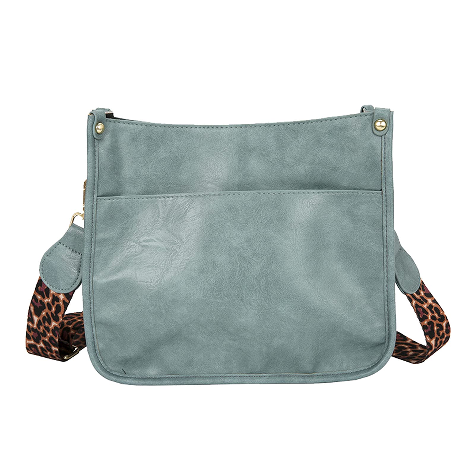 Leopard Print Shoulder Crossbody Bag for Women - Stylish Guitar Strap Messenger Purse with Bucket Design | Perfect for Casual Outings, Music Festivals & Daily Use
