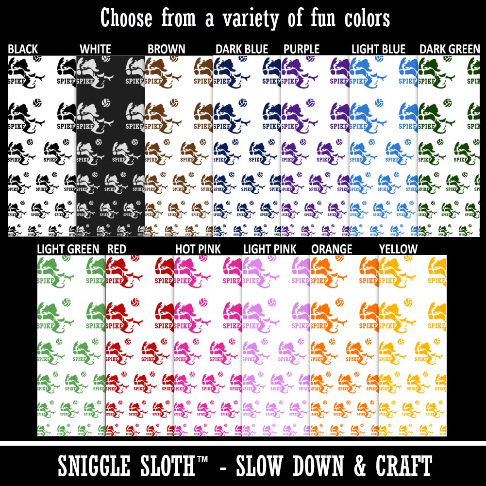 Volleyball Temporary Tattoos for Women - Waterproof Fake Body Art Set - Black Sports Design (1 Sheet) - Perfect for Game Day, Team Spirit & Sports Enthusiasts