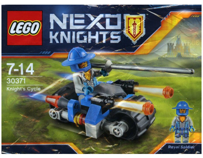 LEGO Knight's Cycle 30371 Building Toy Set - Mini Motorcycle Model Kit for Kids & Collectors - Perfect for Creative Play & Display