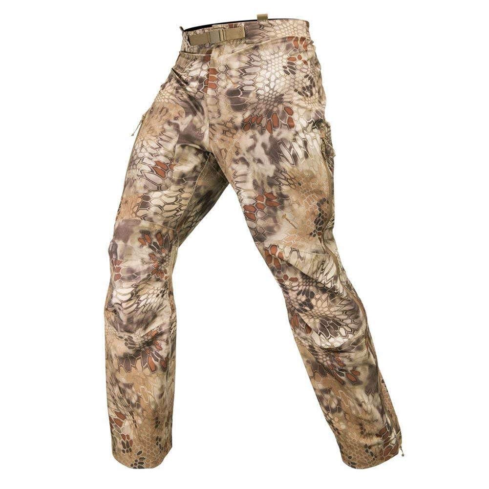 Kryptek Koldo Camo Waterproof Rain Pants - Outdoor Hunting & Fishing Gear for Men - All-Weather Protection for Hiking, Camping & Extreme Conditions