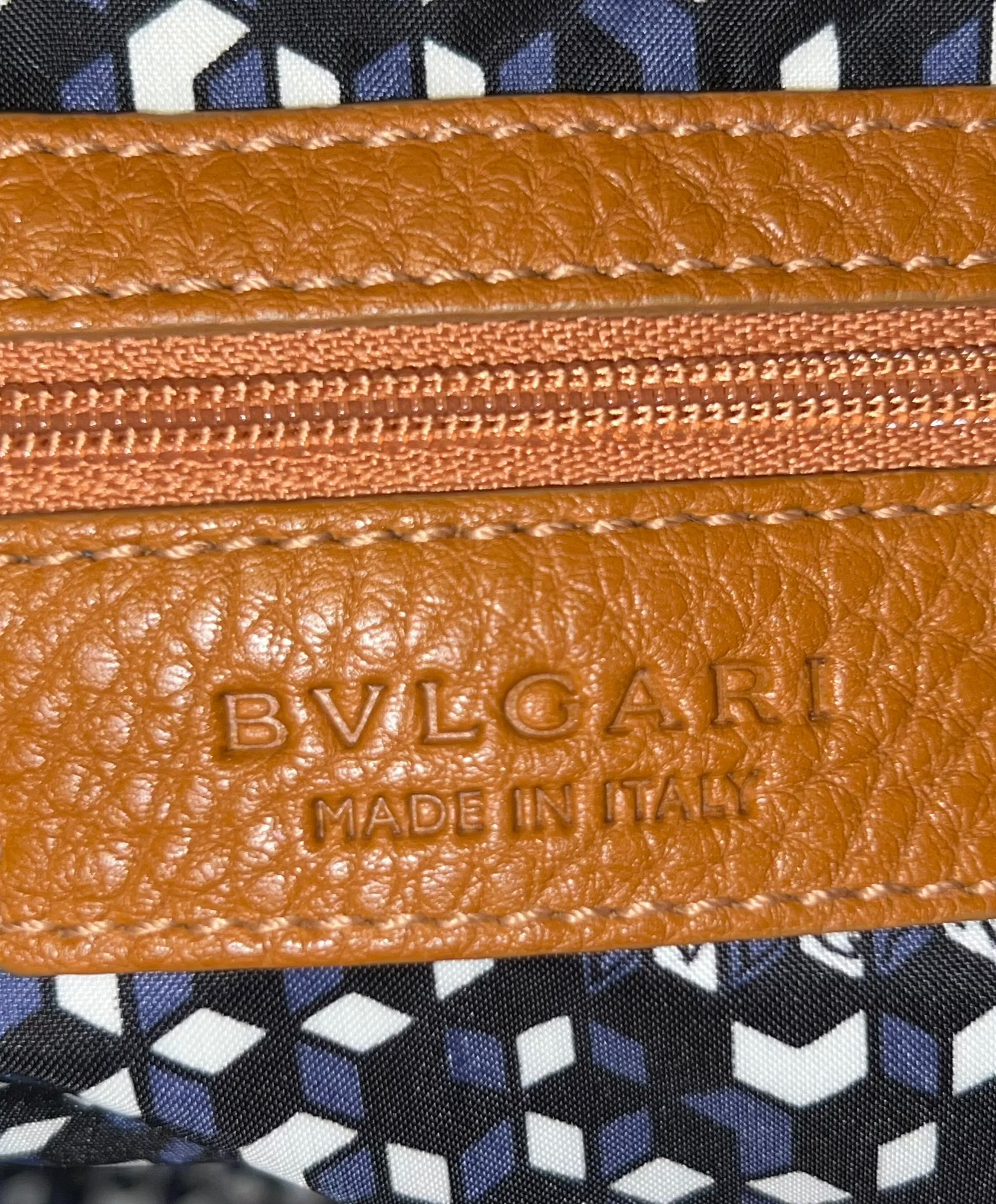 Bvlgari Chiara Collection Light Brown Leather Shoulder Bag for Women - Luxury Designer Handbag for Work, Travel & Evening Events