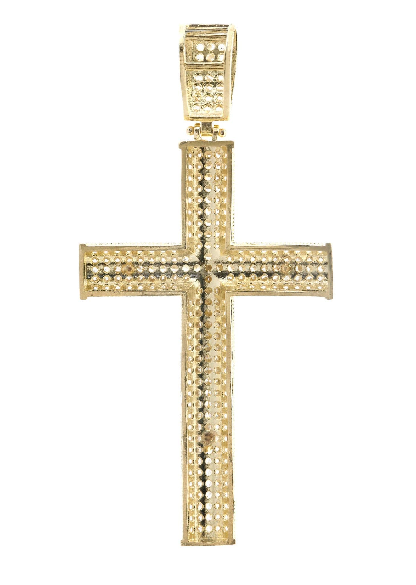 10K Gold Cross Pendant for Women & Men - 7.4 Grams Religious Jewelry - Perfect for Baptism, First Communion & Everyday Wear