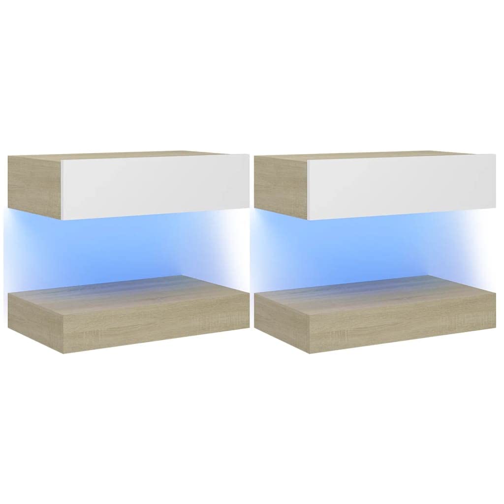 Modern LED Nightstand Set of 2 - 23.6