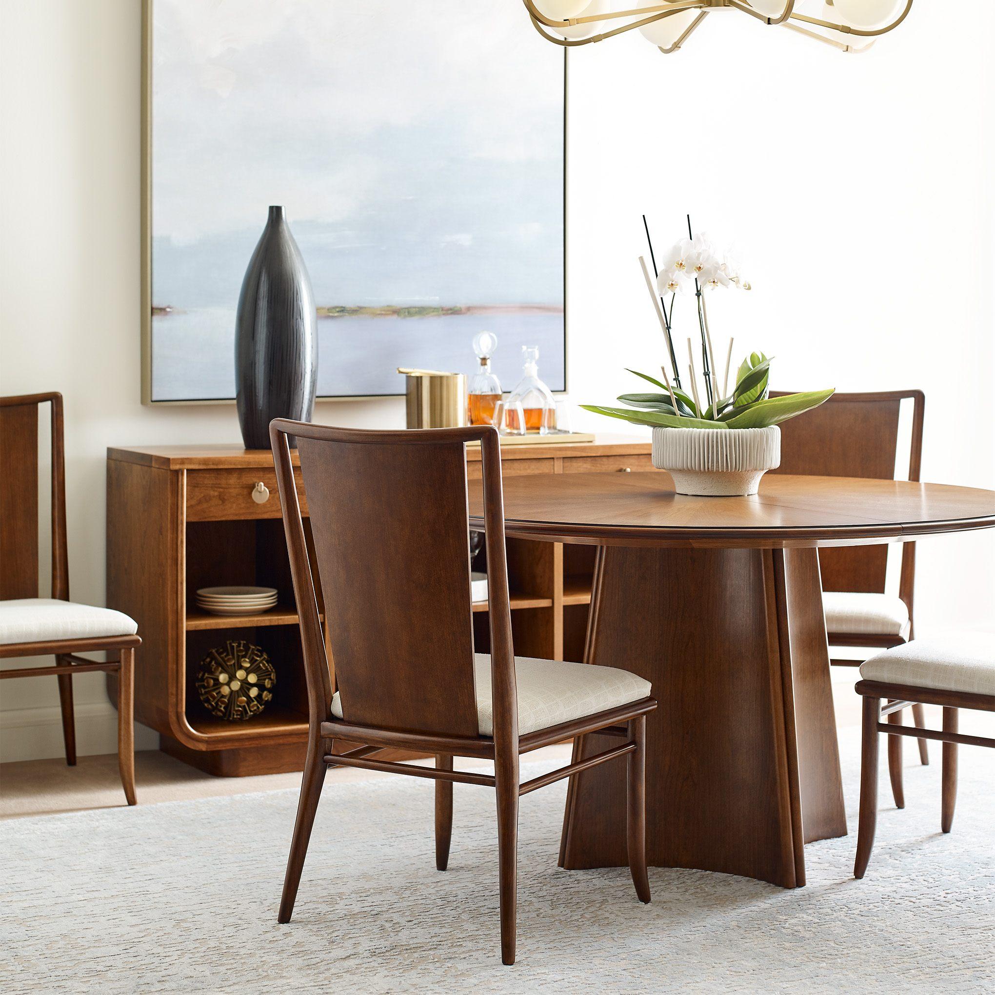 Martine Side Chair - Modern Accent Chair for Dining Room, Living Room & Office - Stylish Upholstered Seat with Wooden Legs - Perfect for Home Decor & Small Spaces