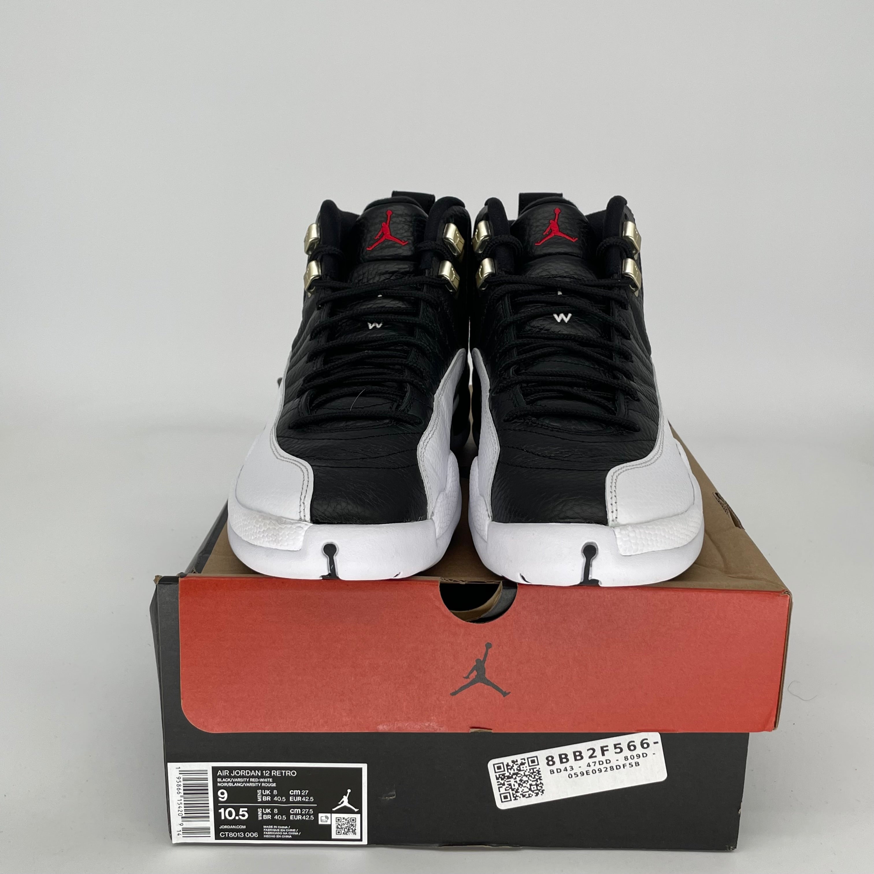 AIR JORDAN 12 PLAYOFFS Retro Basketball Shoes Men's Size 9 (CT80013-006) - Perfect for NBA Games, Streetwear Fashion & Sneaker Collectors