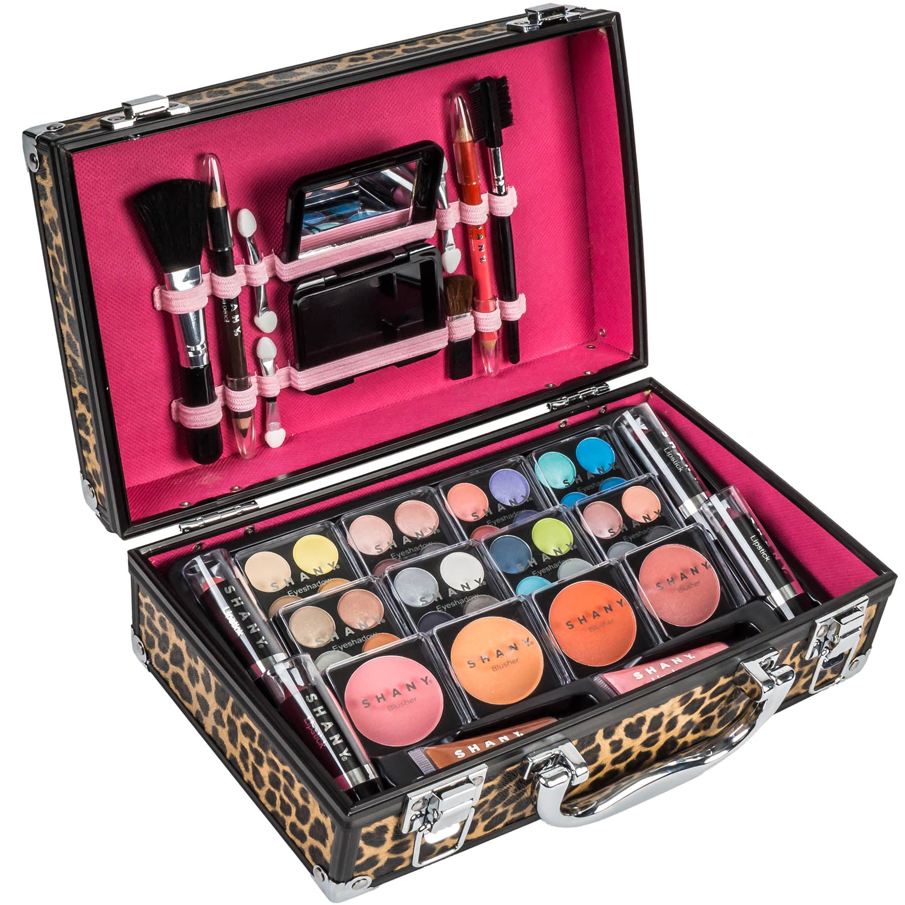 Professional Makeup Train Case with Carry Handle - Large Cosmetic Organizer for Makeup Artists & Travel - Perfect for Salon, Home Use & On-the-Go Touch Ups