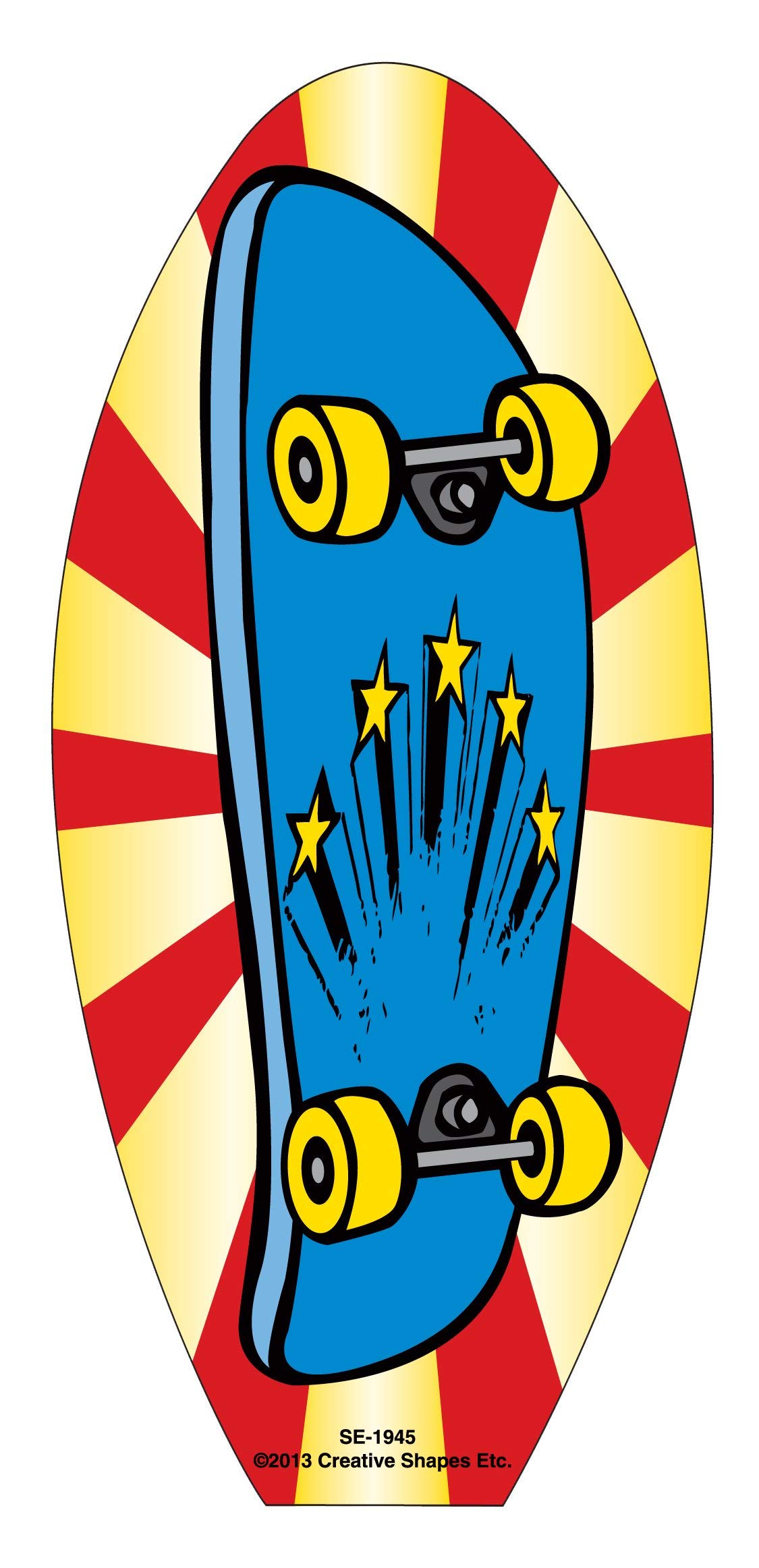 Skateboard Design Large Notepad - 5