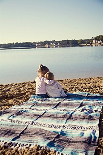 Premium Mexican Blanket 6-Pack - Authentic Sanyork™ Wholesale Mexico Throws for Beach, Yoga, Picnic & Outdoor Activities - Soft & Colorful Traditional Design