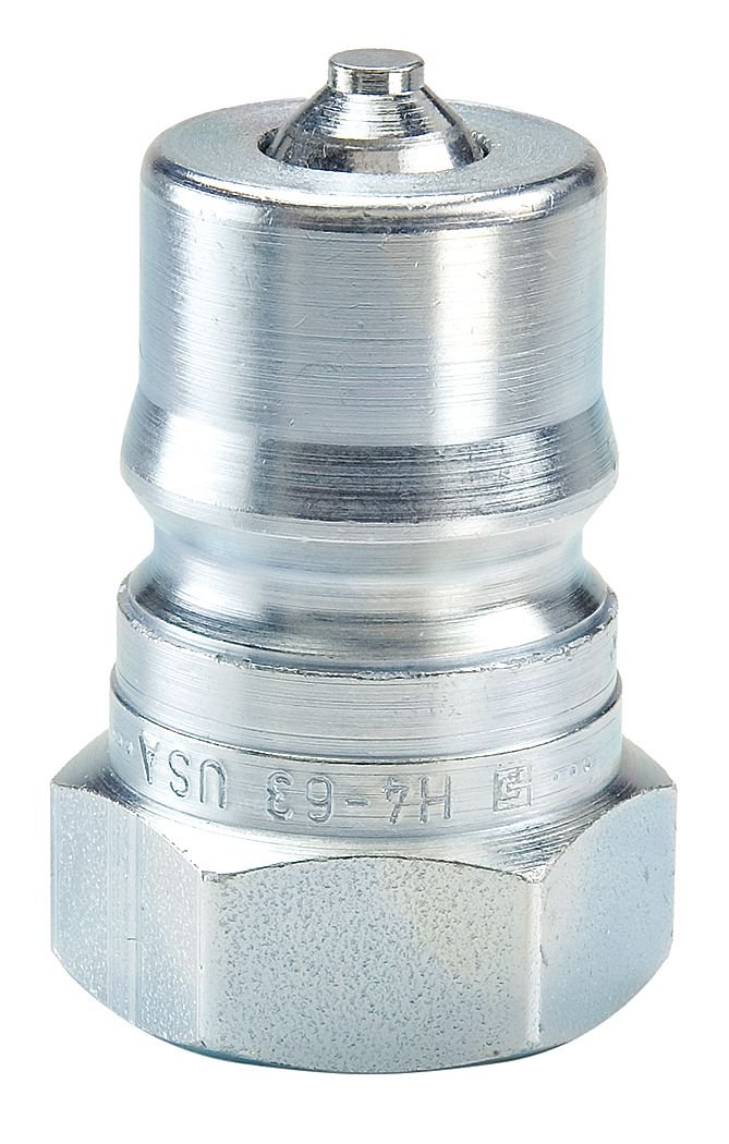 Parker H8-63-T16 Quick Coupling Male Nipple - High Pressure Hydraulic Fitting for Industrial Equipment, Construction Machinery, and Agricultural Applications