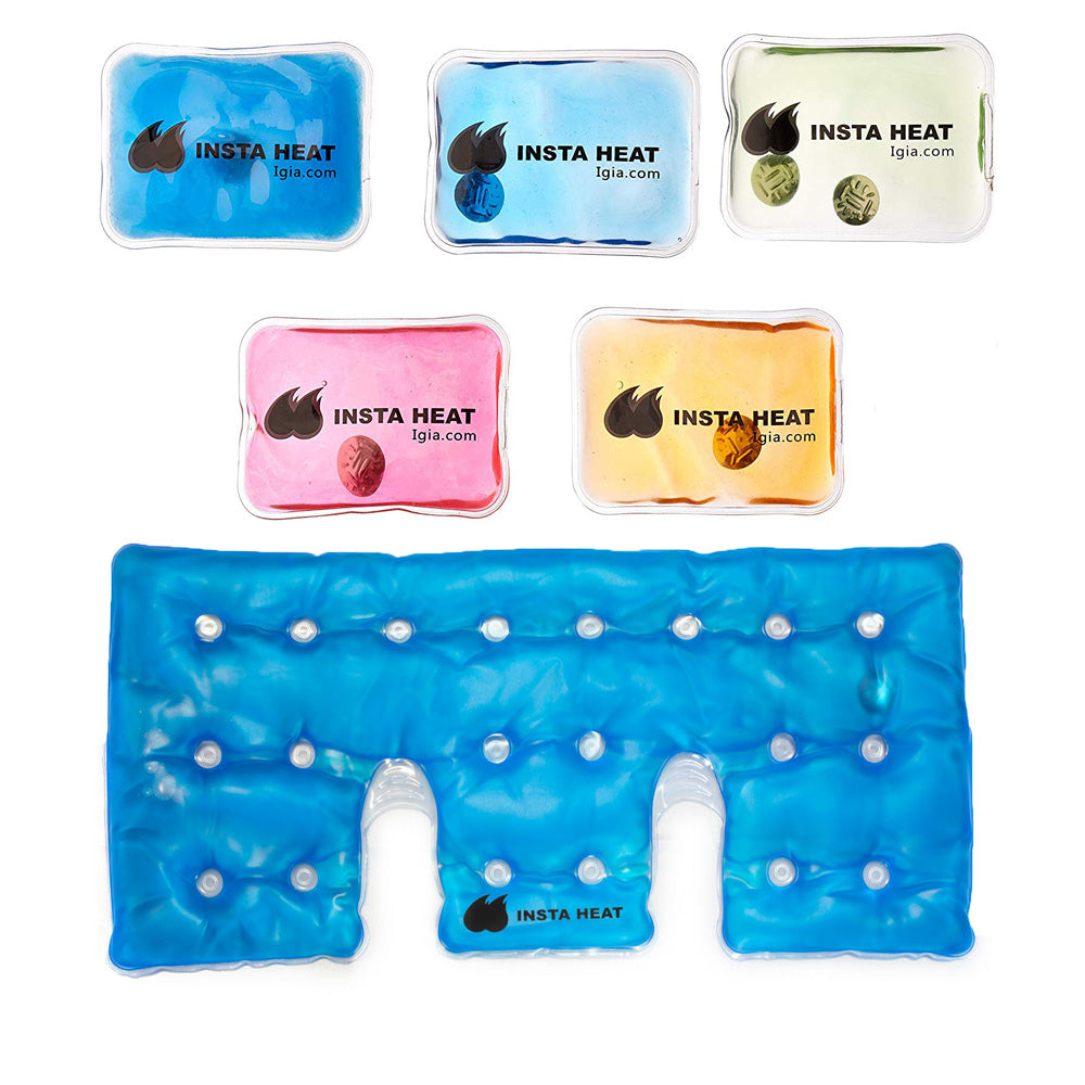 Insta Heat Neck & Shoulder Heating Pad with Hand Warmers Set - Portable Electric Heat Therapy for Pain Relief, Perfect for Home, Office & Outdoor Use