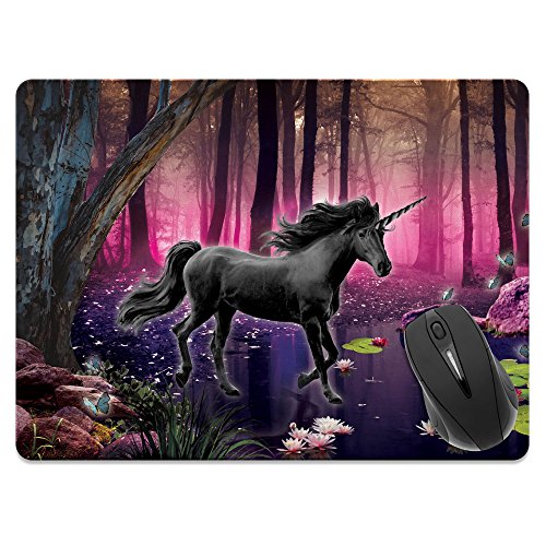 Purple Black Unicorn