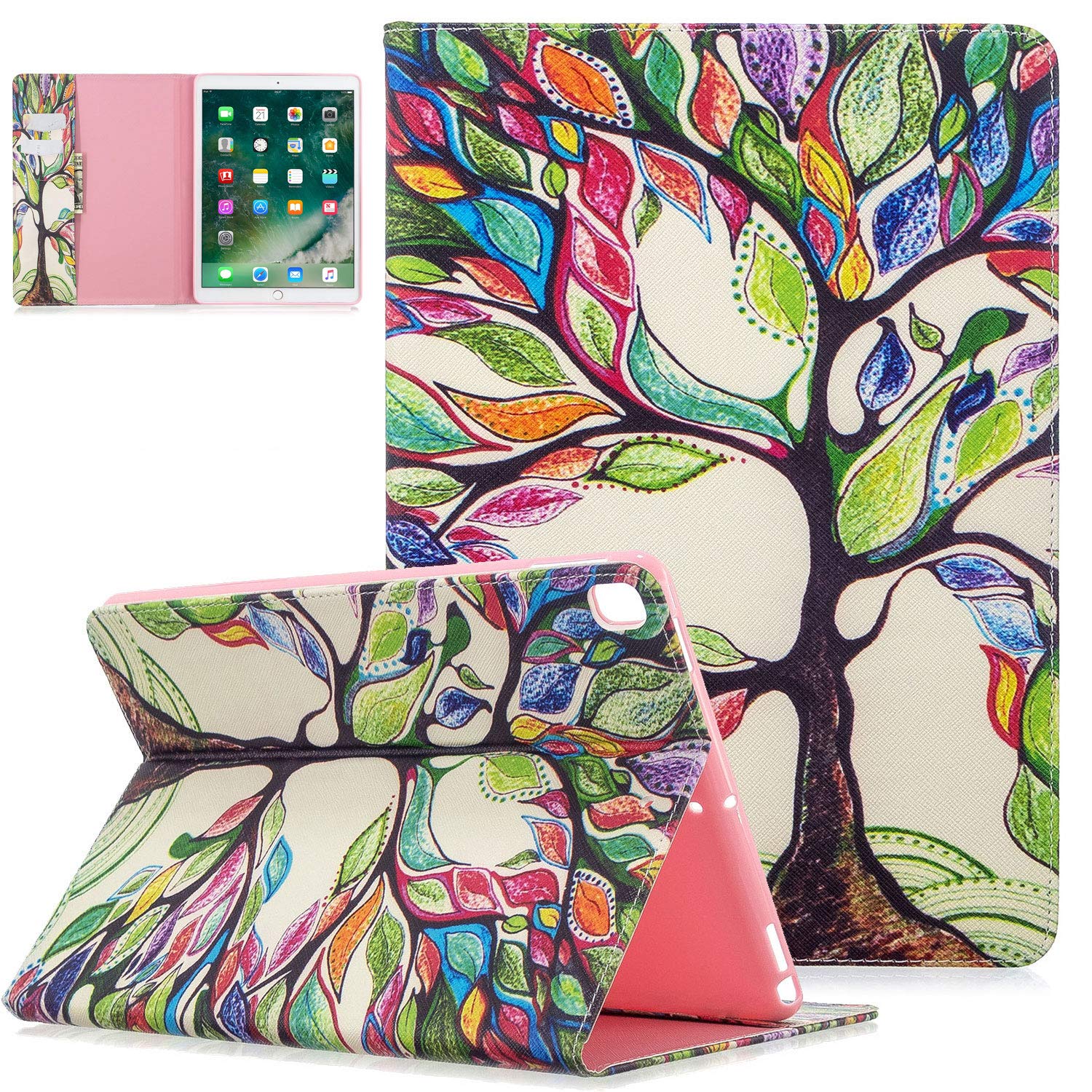 UGOcase Premium PU Leather Magnetic Kickstand iPad Case with Card Slots - Compatible with iPad 10.2
