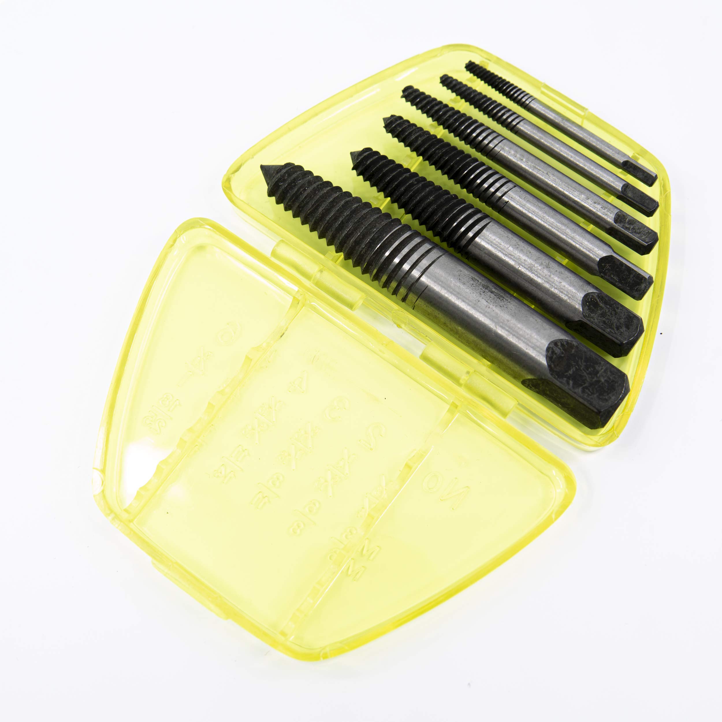 Genius Tools 6-Piece Screw Extractor Set AT-EX6 | Easy Broken Bolt & Screw Removal Kit for DIY & Professional Use