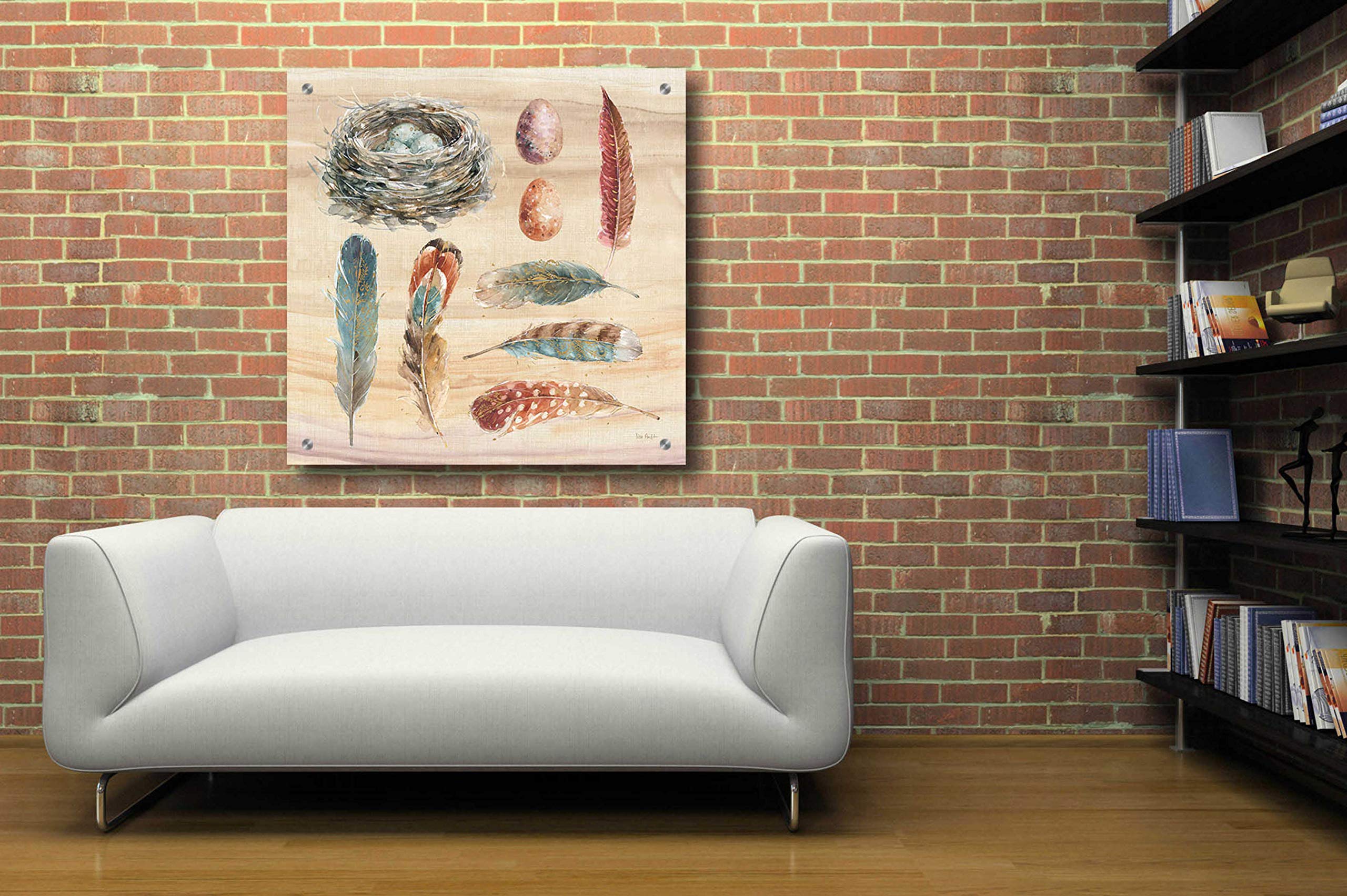 Spiced Nature X by Lisa Audit - 36x36 Inch Acrylic Glass Wall Art Painting, Modern Abstract Home Decor for Living Room, Bedroom & Office